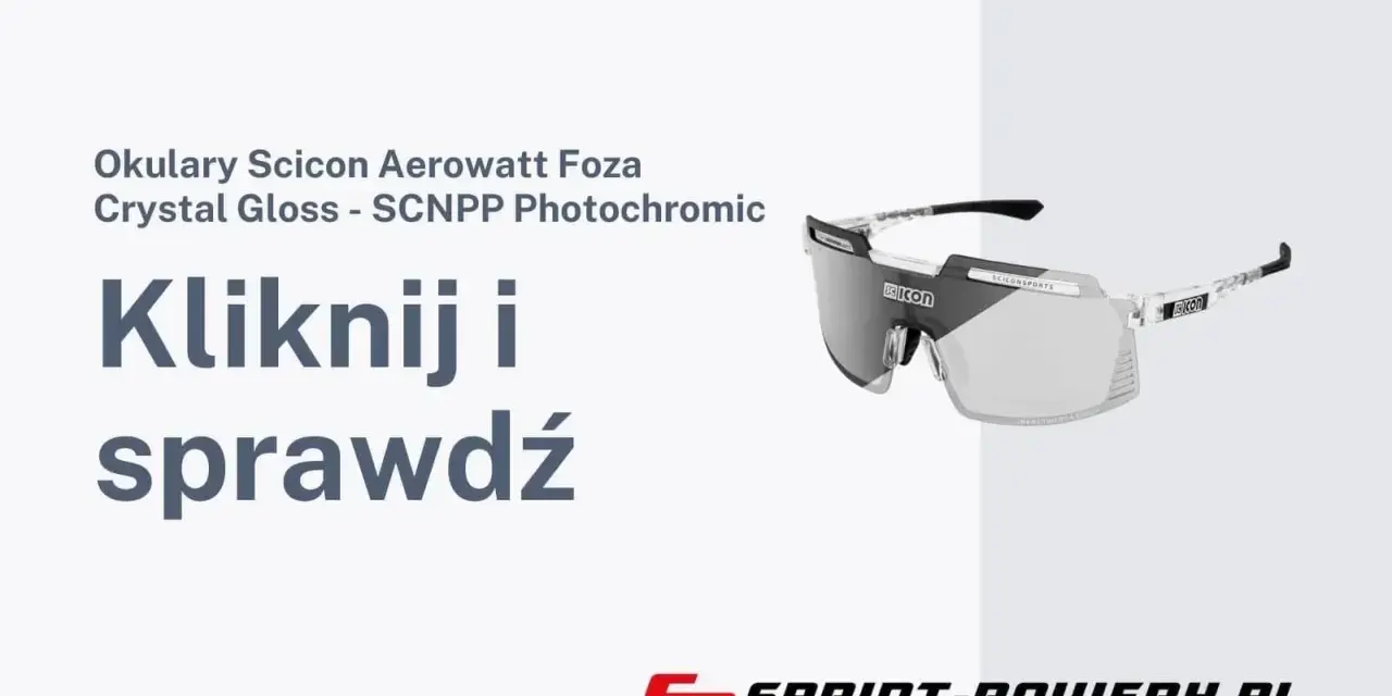 Okulary Scicon Aerowatt Foza Crystal Gloss z soczewkami fotochromatycznymi. Kliknij i sprawdź.
