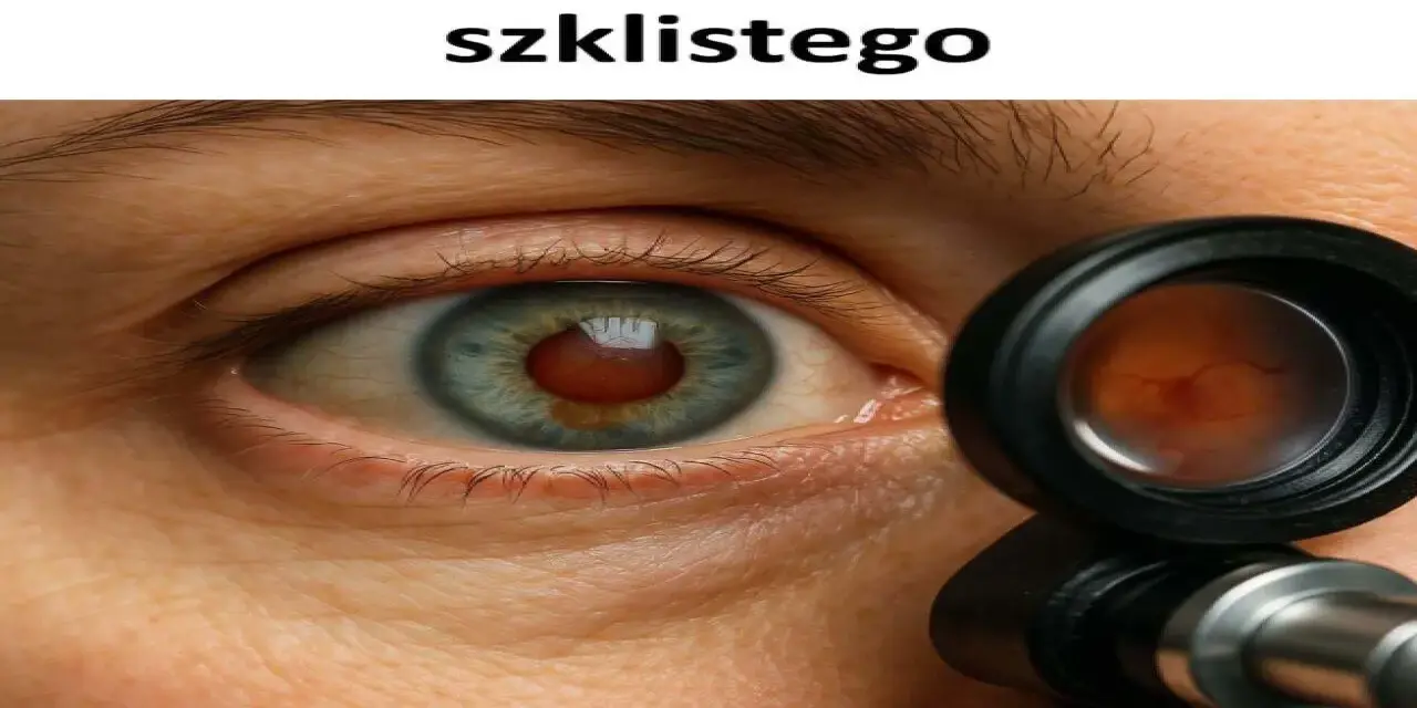 Badanie oka, widoczne odklejenie ciałka szklistego.