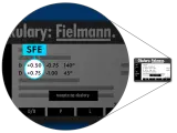 Wyniki badania wzroku jak czytać: recepta na okulary Fielmann z mocami +0.50 i +0.75.