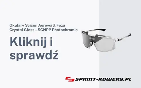 Okulary Scicon Aerowatt Foza Crystal Gloss z soczewkami fotochromatycznymi. Kliknij i sprawdź.