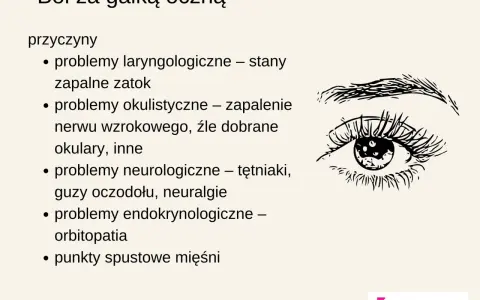 Ból oczodołu może być objawem nerwicy, problemów neurologicznych, zapalenia zatok lub innych schorzeń.