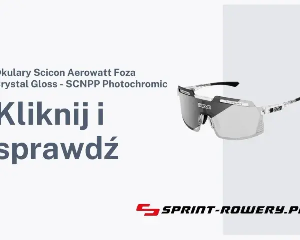 Okulary Scicon Aerowatt Foza Crystal Gloss z soczewkami fotochromatycznymi. Kliknij i sprawdź.