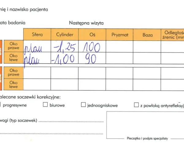 Recepta od okulisty: rozszyfruj ją i zamawiaj okulary online!