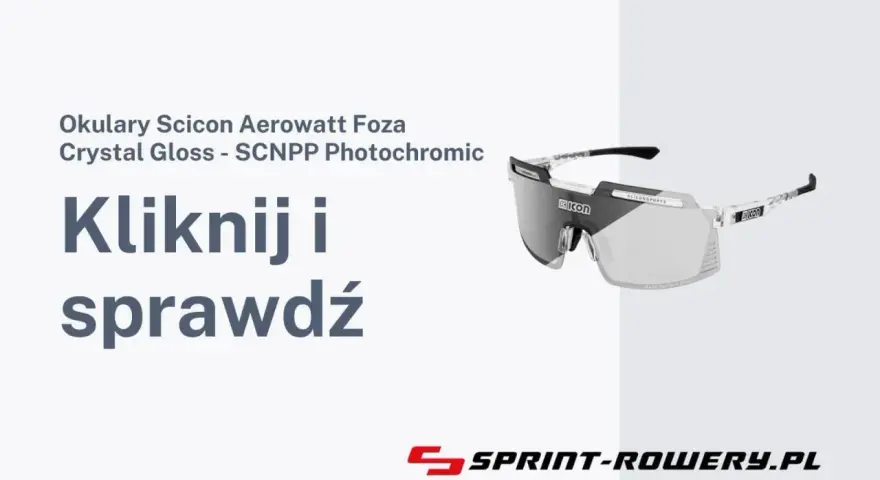 Okulary Scicon Aerowatt Foza Crystal Gloss z soczewkami fotochromatycznymi. Kliknij i sprawdź.