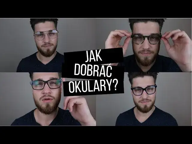 Mężczyzna z różnymi kształtami twarzy i pasującymi okularami